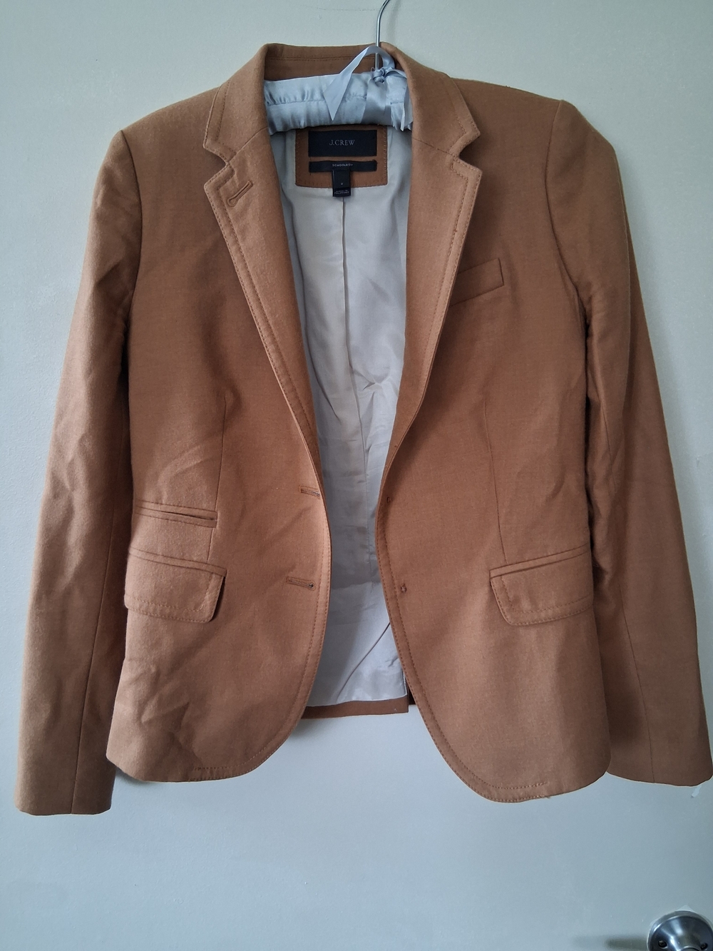 J. Crew Tan Wool Blend Blazer